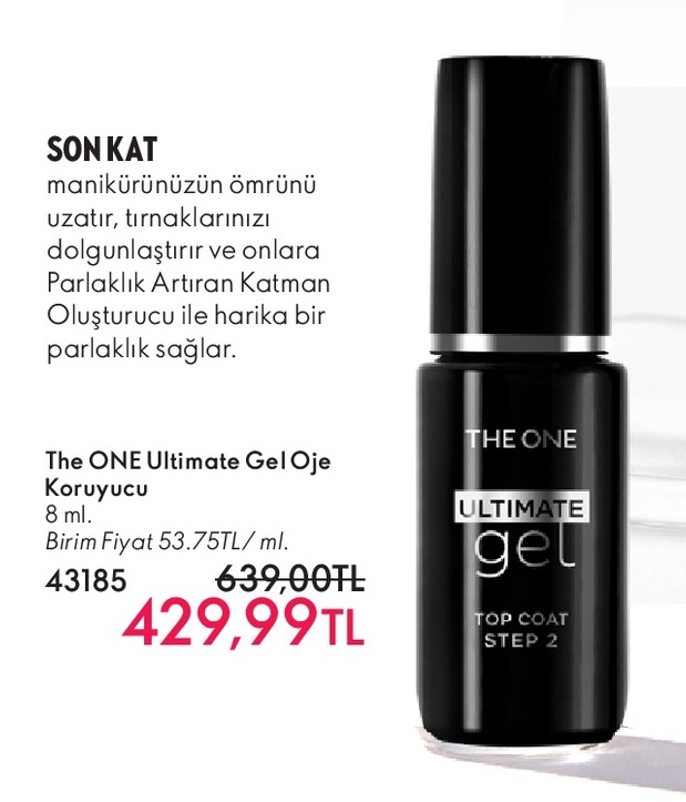 The One Ultimate Gel Oje Koruyucu 8 Ml