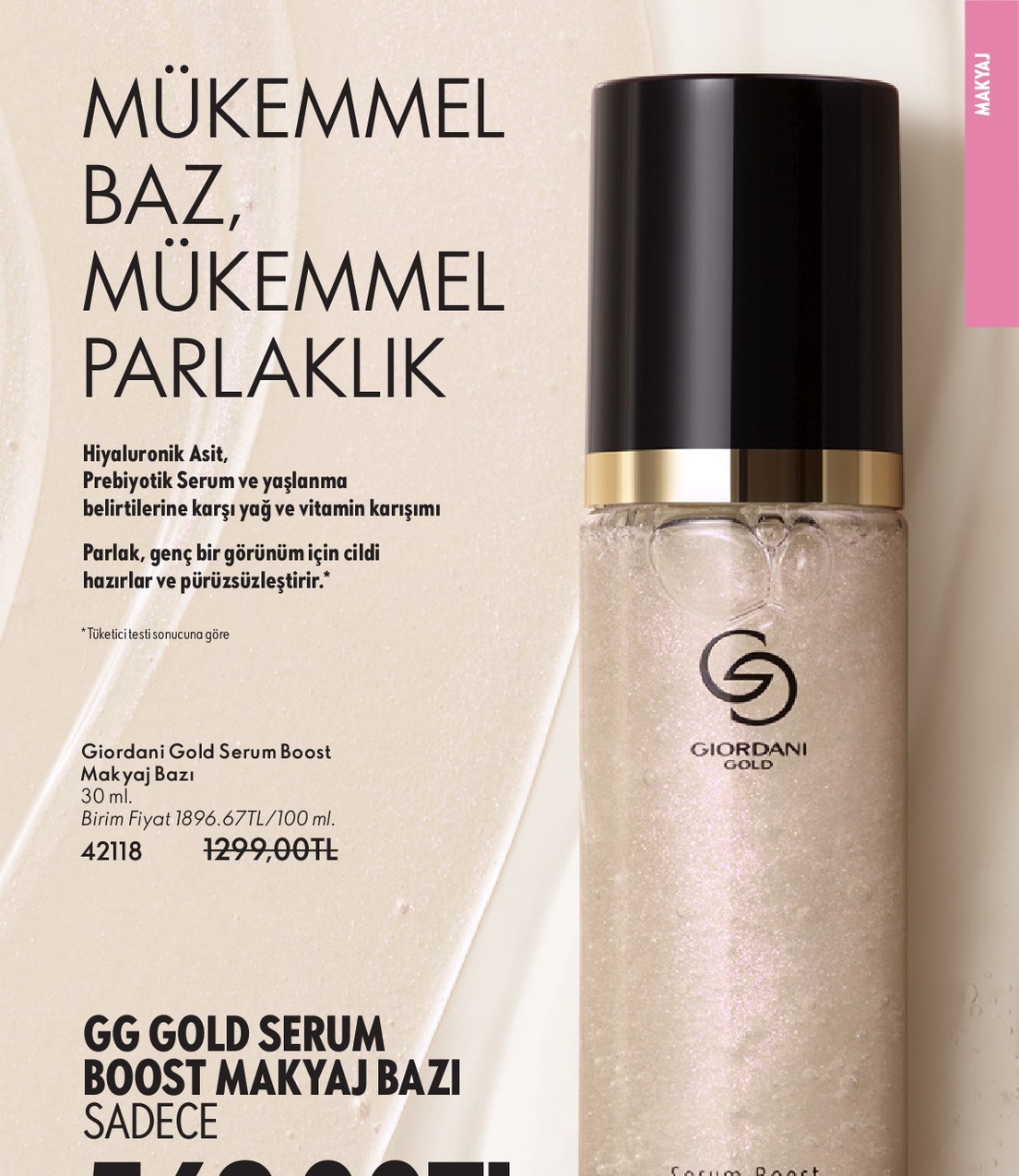 Giordani Gold Serum Boost Makyaj Bazi 30 Ml
