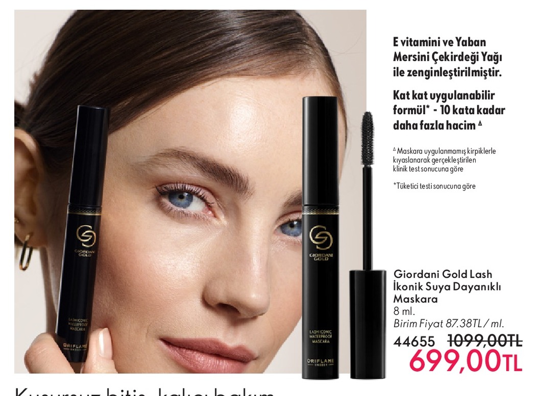 Giordani Gold Lash Ikonik Suyu Dayanıklı Maskara 8 Ml