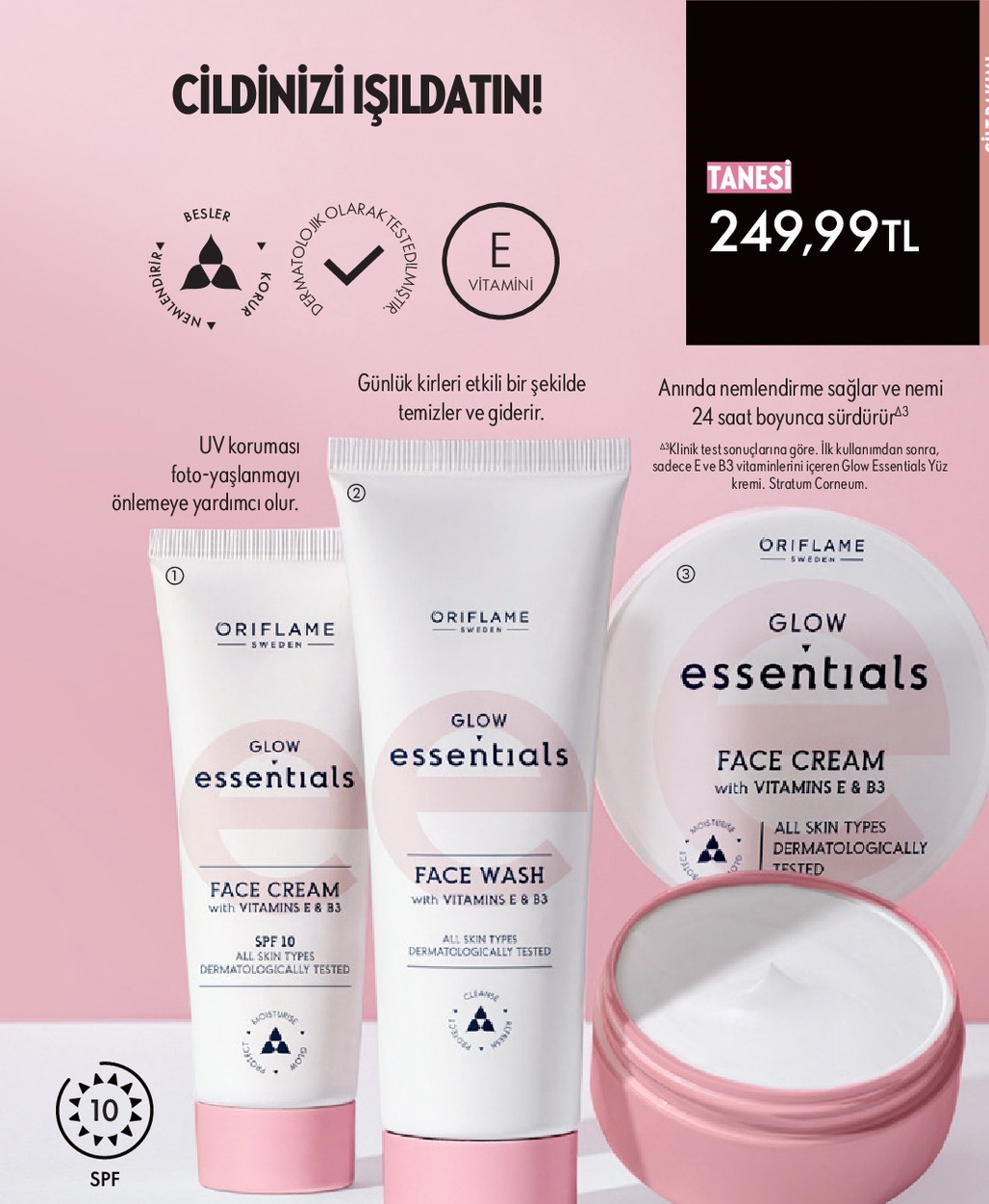 Oriflame Glow Essentials Face Cream Spf 10