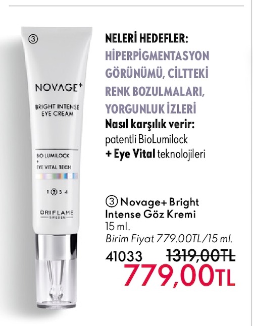 Novage+ Bright Intense Eye Cream 15 Ml