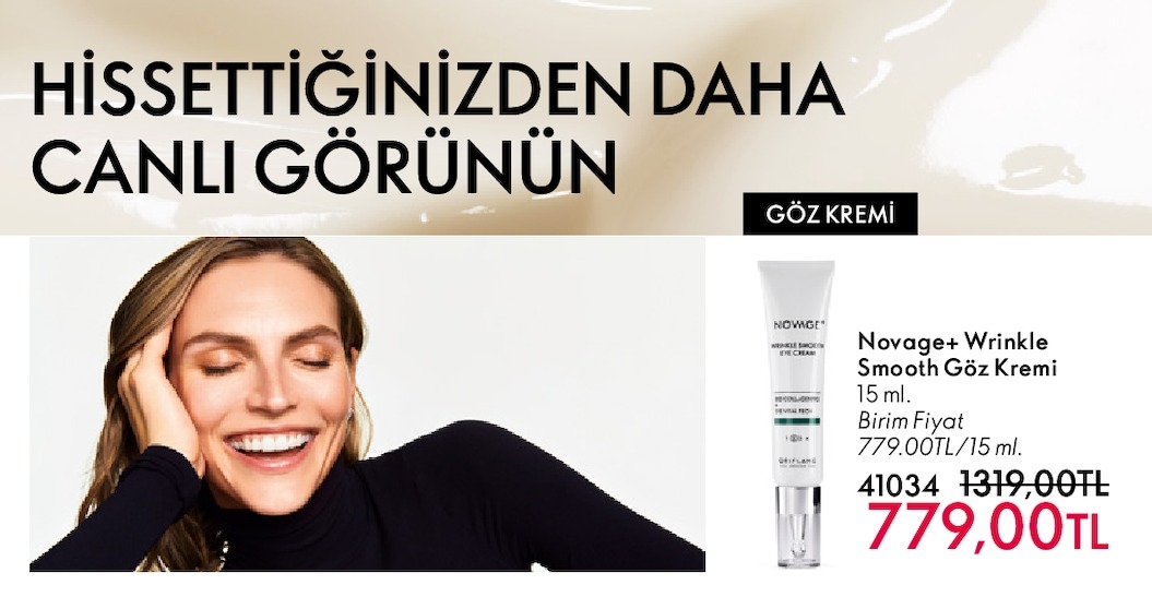 Novage+ Wrinkle Smooth Göz Kremi 15 Ml.