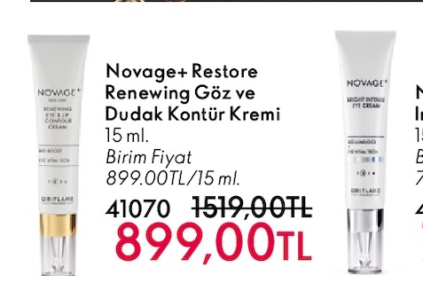 Novage+ Restore Renewing Göz Ve Dudak Kontür Kremi 15 Ml.