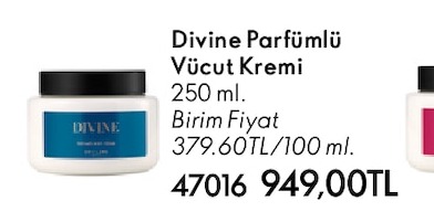 Divine Parfümlü Vücut Kremi 250Ml