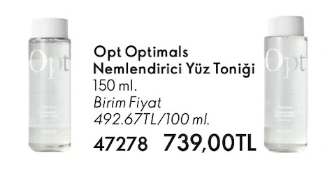 Opt Optimals Nemlendirici Yüz Tonigi 150 Ml