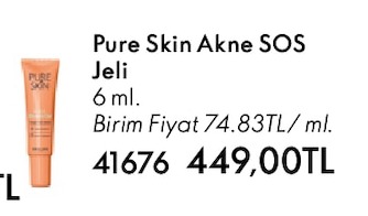 Pure Skin Akne Sos Jeli 6 Ml.