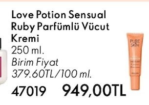 Love Potion Sensual Ruby Parfümlü Vücut Kremi 250 Ml.