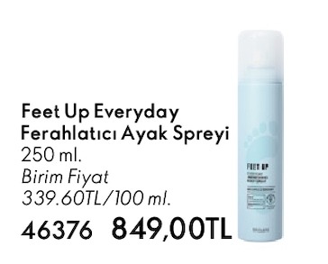 Feet Up Everyday Ferahlatıcı Ayak Spreyi 250 Ml