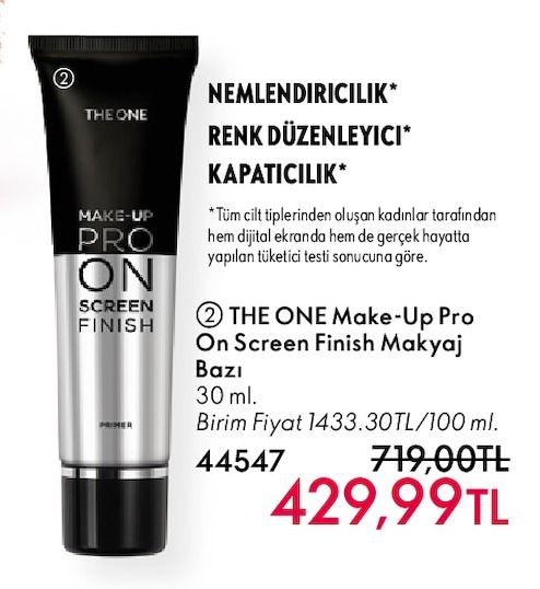 The One Make-Up Pro On Screen Finish Makyaj Bazı 30Ml