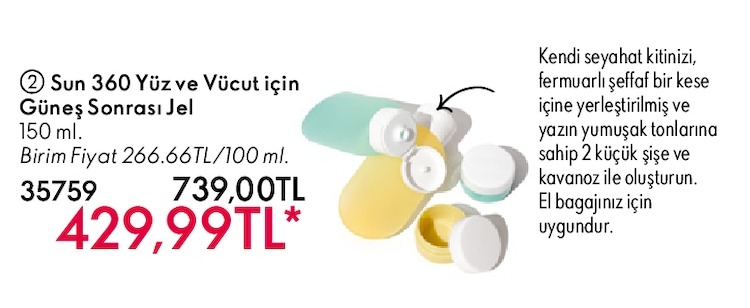 Sun 360 Yüz Ve Vücut İçin Güneş Sonrası Jel 150Ml