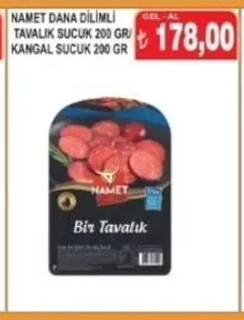 Namet Dana Di̇Li̇Mli̇ Tavalik Sucuk 200 Gr/ Kangal Sucuk 200 Gr