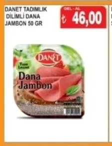 Danet Tadimlik Dilimli Dana Jambon 50 Gr