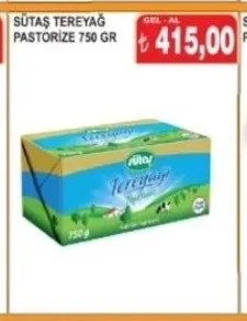 Sütaş Tereyağ Pastori̇Ze 750 Gr