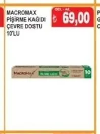 Macromax Pi̇Şi̇Rme Kağidi Çevre Dostu 10'Lu