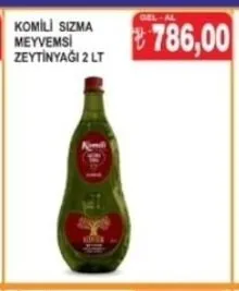 Komili Sızma Meyvemsi Zeytinyağı 2 Lt