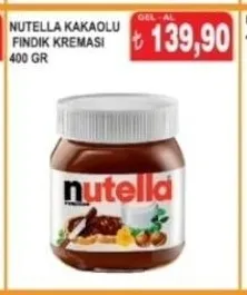 Nutella Kakaolu Fındık Kreması 400 Gr
