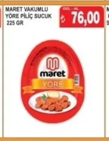 Maret Vakumlu Yöre Pi̇Li̇Ç Sucuk 225 Gr
