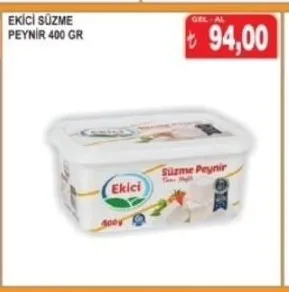 Eki̇Ci̇ Süzme Peyni̇R 400 Gr