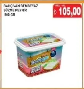 Bahçivan Bembeyaz Süzme Peynir 500 Gr