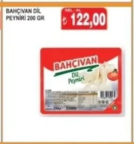 Bahçivan Dil Peyniri 200 Gr