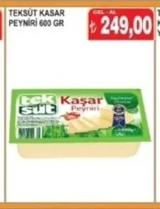 Teksüt Kaşar Peyni̇Ri̇ 600 Gr