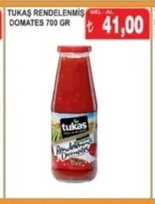 Tukaş Rendelenmiş Domates 700 Gr