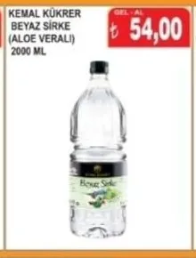 Kemal Kükrer Beyaz Sirke (Aloe Veralı) 2000 Ml