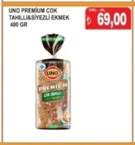 Uno Premium Çok Tahıllı&Siyezli Ekmek 400 Gr