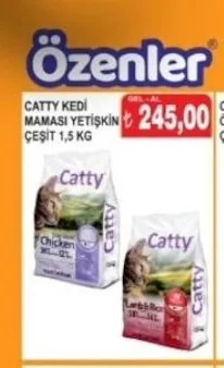 Catty Kedi̇ Mamasi Yeti̇Şki̇N Çeşi̇T 1,5 Kg