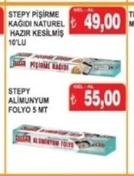 Stepy Pi̇Şi̇Rme Kağidi Natürel Hazir Kesi̇Lmi̇Ş 10'Lu