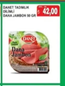 Danet Tadımlık Dilimli Dana Jambon 50 Gr