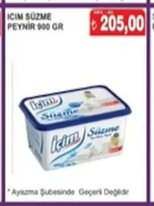 İçim Süzme Peynir 900 Gr