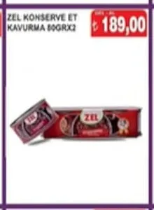 Zel Konserve Et Kavurma 80Grx2