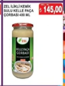 Zel İlikli Kemik Sulu Kelle Paça Çorbası 480 Ml