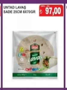 Untad Lavaş Sade 25Cm 8X70Gr