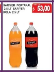 Sarıyer Portakal 2.5 Lt Sarıyer Kola 2.5 Lt