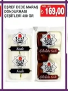 Eşref Dede Maraş Dondurması Çeşitleri 480 Gr