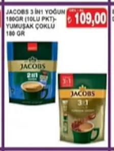 Jacobs 3 İn1 Yoğun 180Gr (10Lu Pkt)-Yumuşak Çoklu 180 Gr
