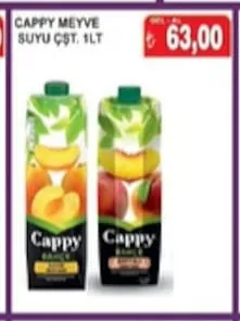 Cappy Meyve Suyu Çst. 1Lt