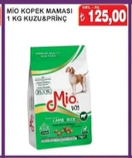 Mio Köpek Maması 1 Kg Kuzu&Prinç