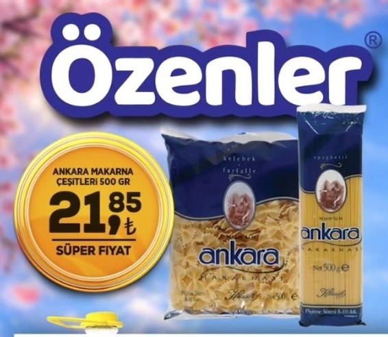 Özenler Ankara Makarna Çeşitleri 500 Gr