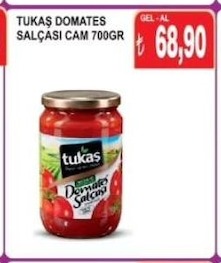 Tukaş Domates Salçası Cam 700Gr
