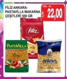 Filiz Ankara Pastavilla Makarna Çeşitleri 500 Gr