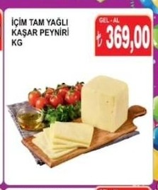 İçim Tam Yağlı Kaşar Peyniri Kg
