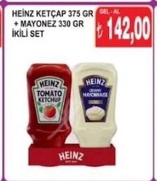 Heinz Ketçap 375 Gr + Mayonez 330 Gr İkili Set