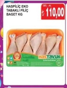Haspiliç Eko Tabakli Piliç Baget Kg