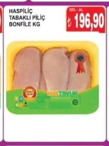 Haspiliç Tabakli Piliç Bonfile Kg