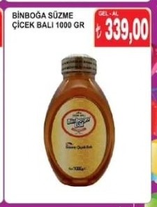 Binboğa Süzme Çiçek Balı 1000 Gr