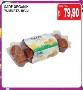 Sade Organik Yumurta 10'Lu