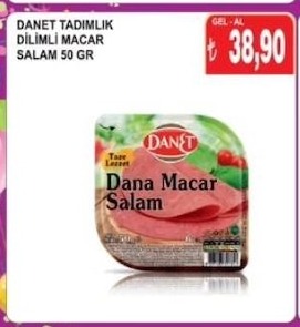 Danet Tadımlık Dilimli Macar Salam 50 Gr